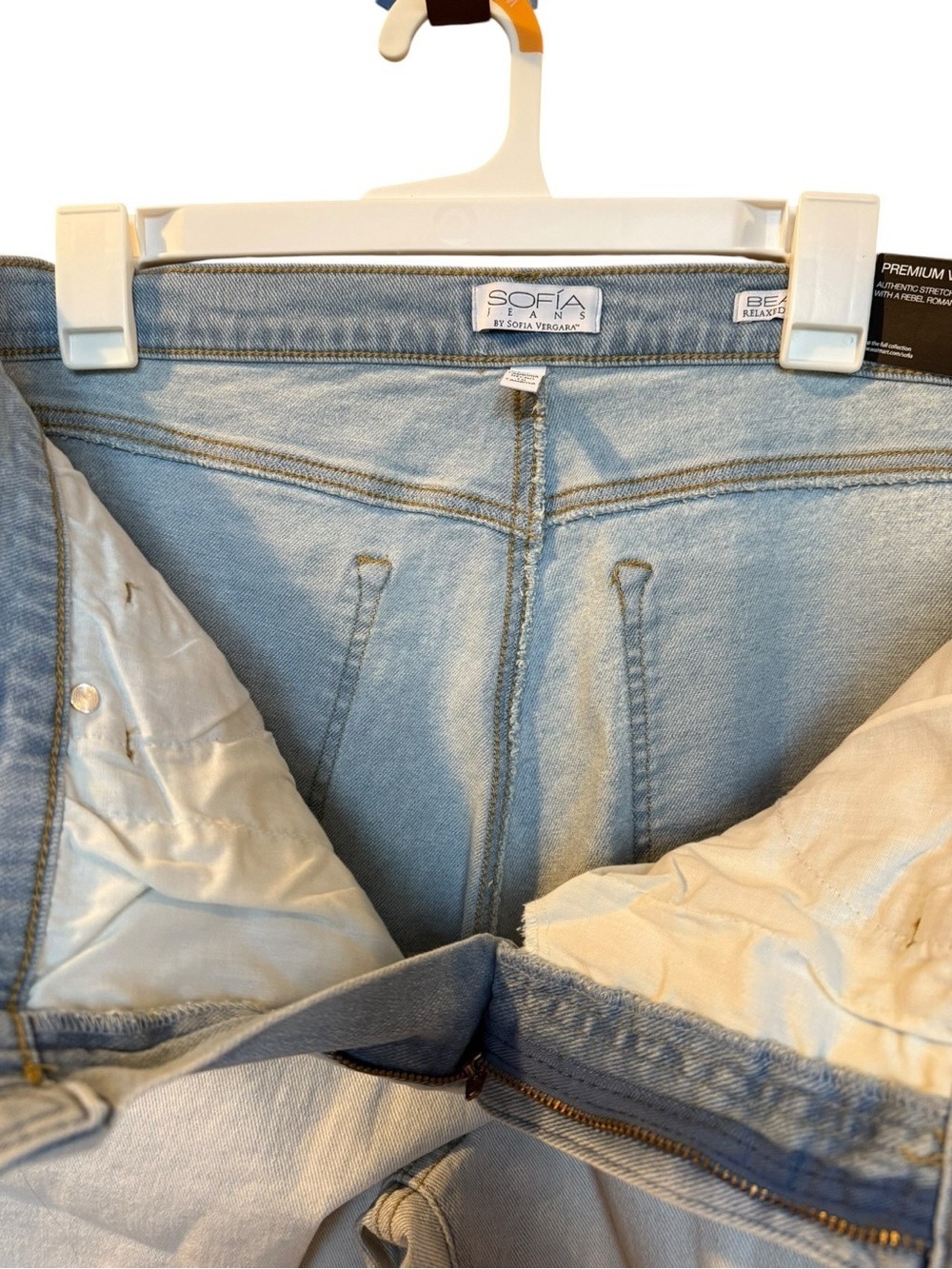 sofia by sofia vergara Light Wash Distressed Boyfriend Jeans - Picture 5 of 11